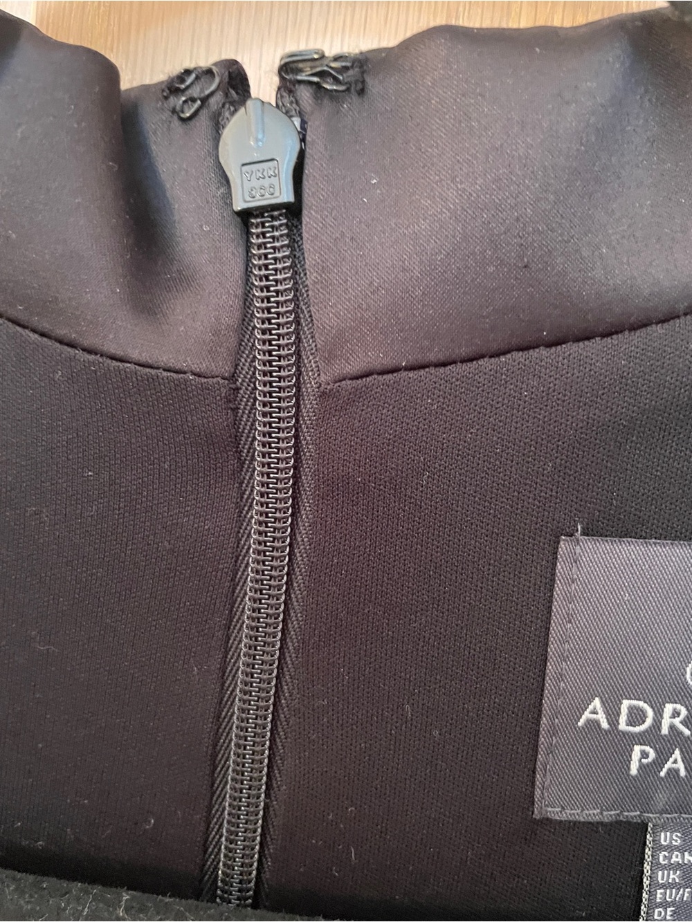 Adrianna Papell Black Satin-Trim Wrap Jumpsuit - Picture 11 of 14